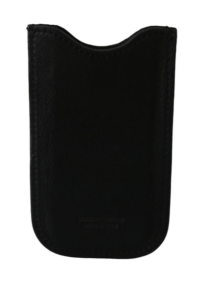 Black Leather Multifunctional Men ID Bill Card Holder Wallet John Galliano