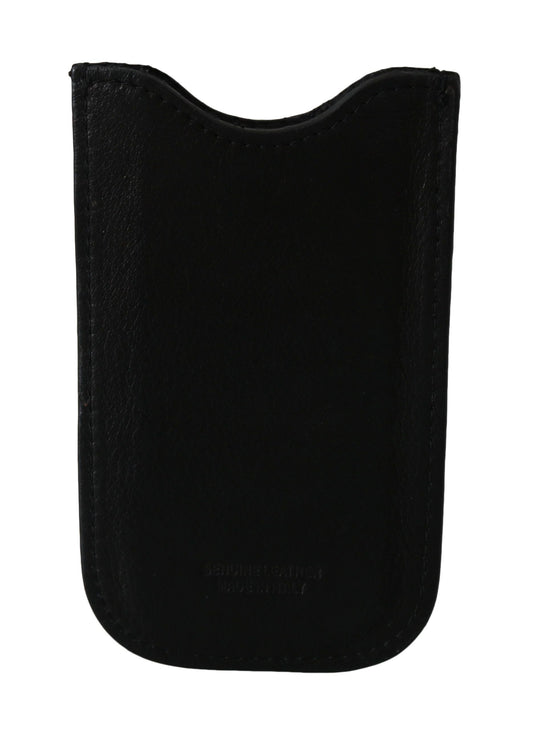 Black Leather Multifunctional Men ID Bill Card Holder Wallet John Galliano