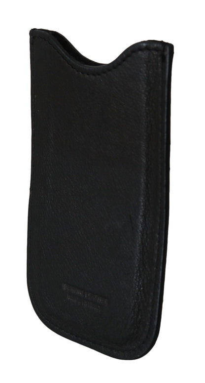 Black Leather Multifunctional Men ID Bill Card Holder Wallet John Galliano