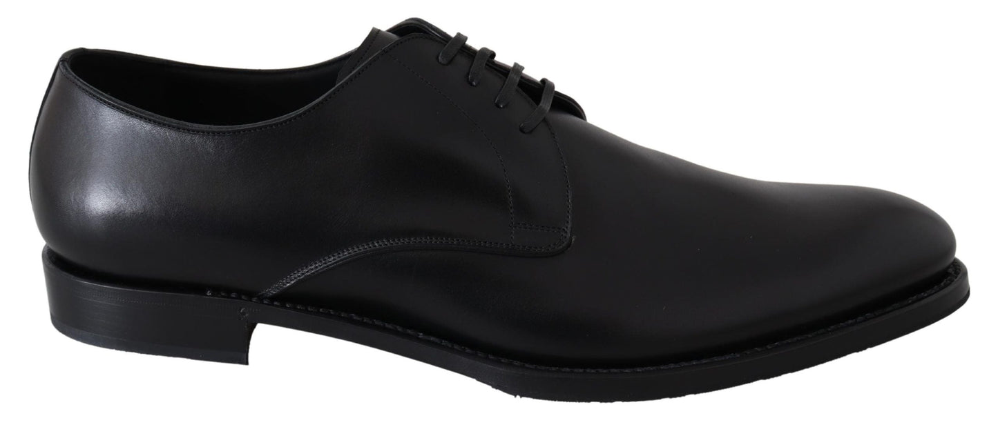 Black Leather SARTORIA Hand Made Shoes Dolce & Gabbana