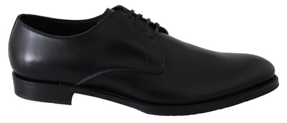 Black Leather SARTORIA Hand Made Shoes Dolce & Gabbana