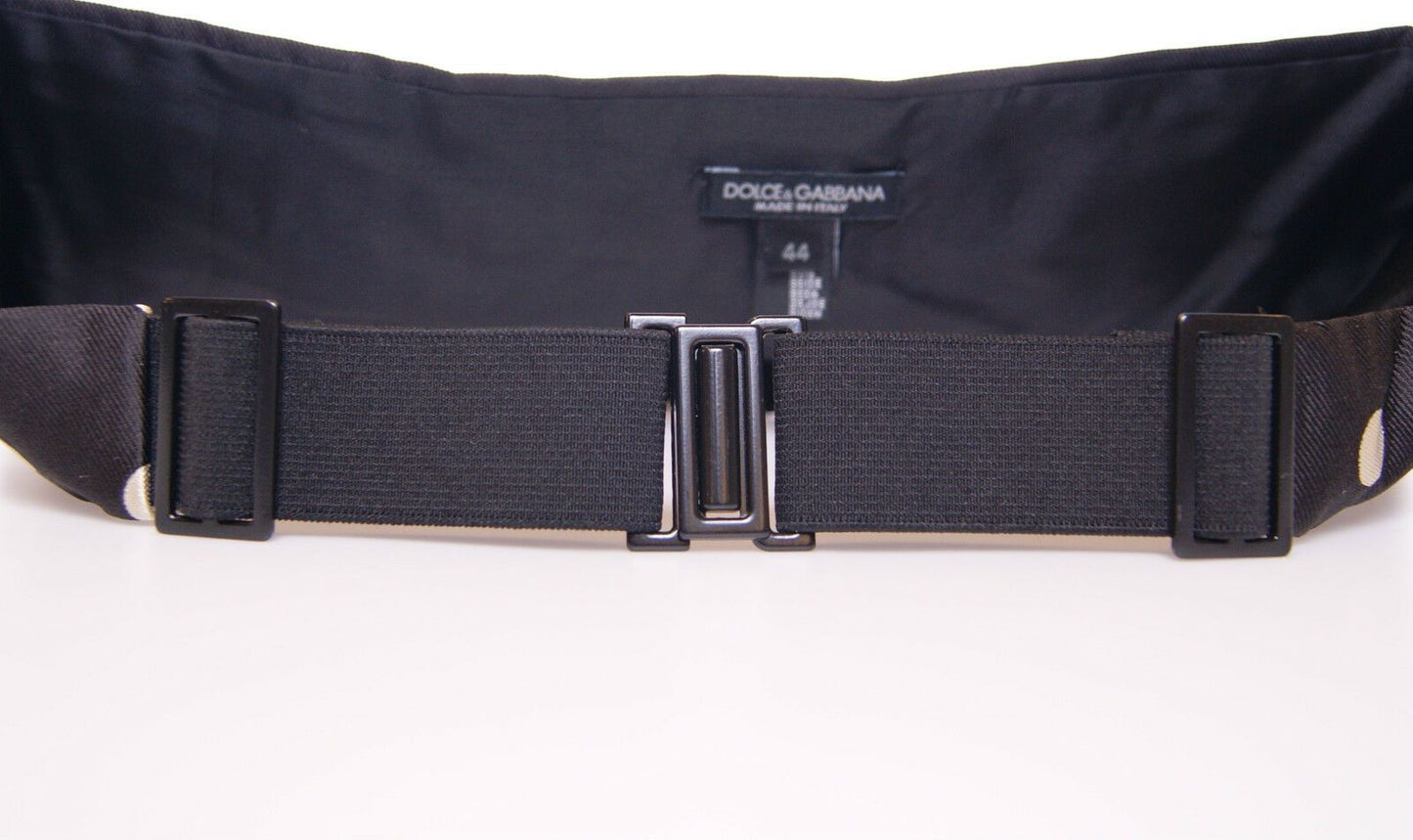 Black Waist Smoking Tuxedo Cummerbund Belt Dolce & Gabbana