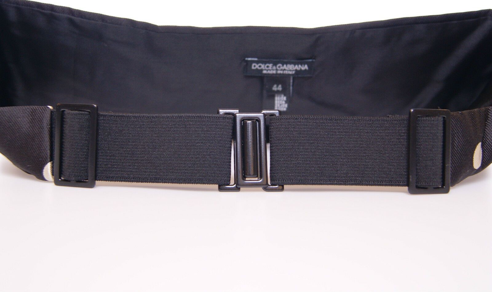 Black Waist Smoking Tuxedo Cummerbund Belt Dolce & Gabbana