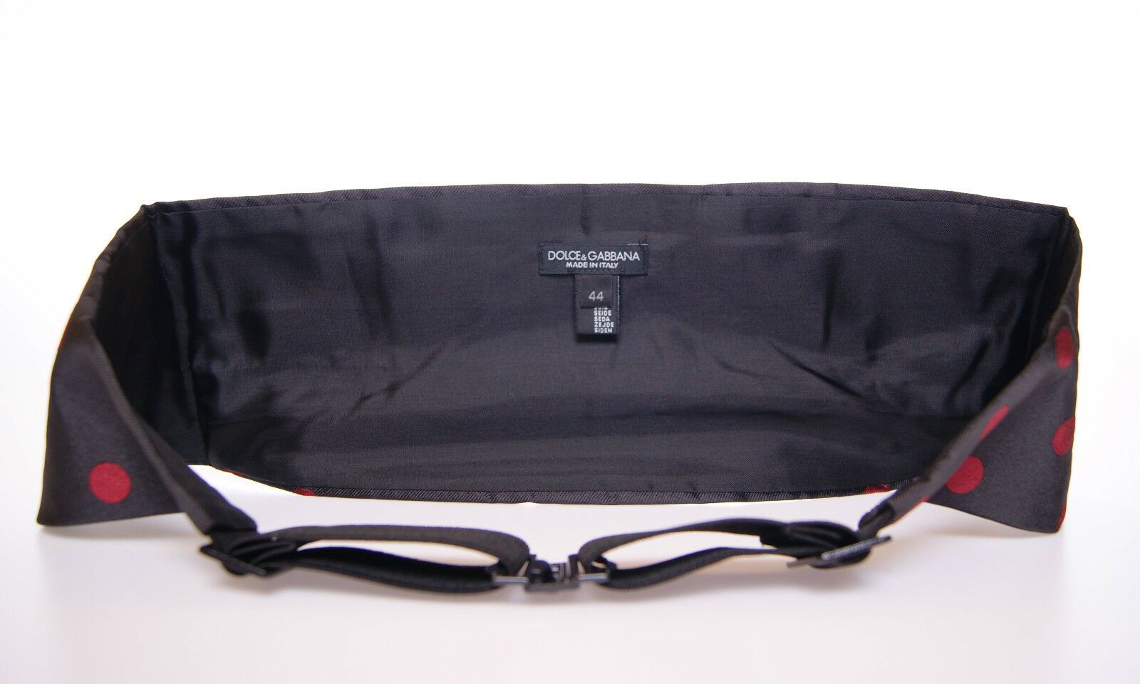 Black Waist Smoking Tuxedo Cummerbund Belt Dolce & Gabbana