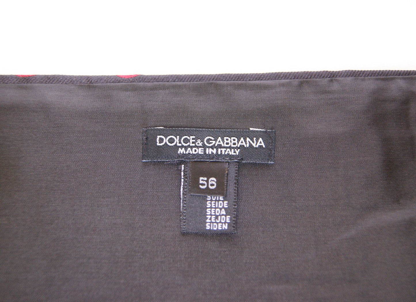 Black Waist Smoking Tuxedo Cummerbund Belt Dolce & Gabbana