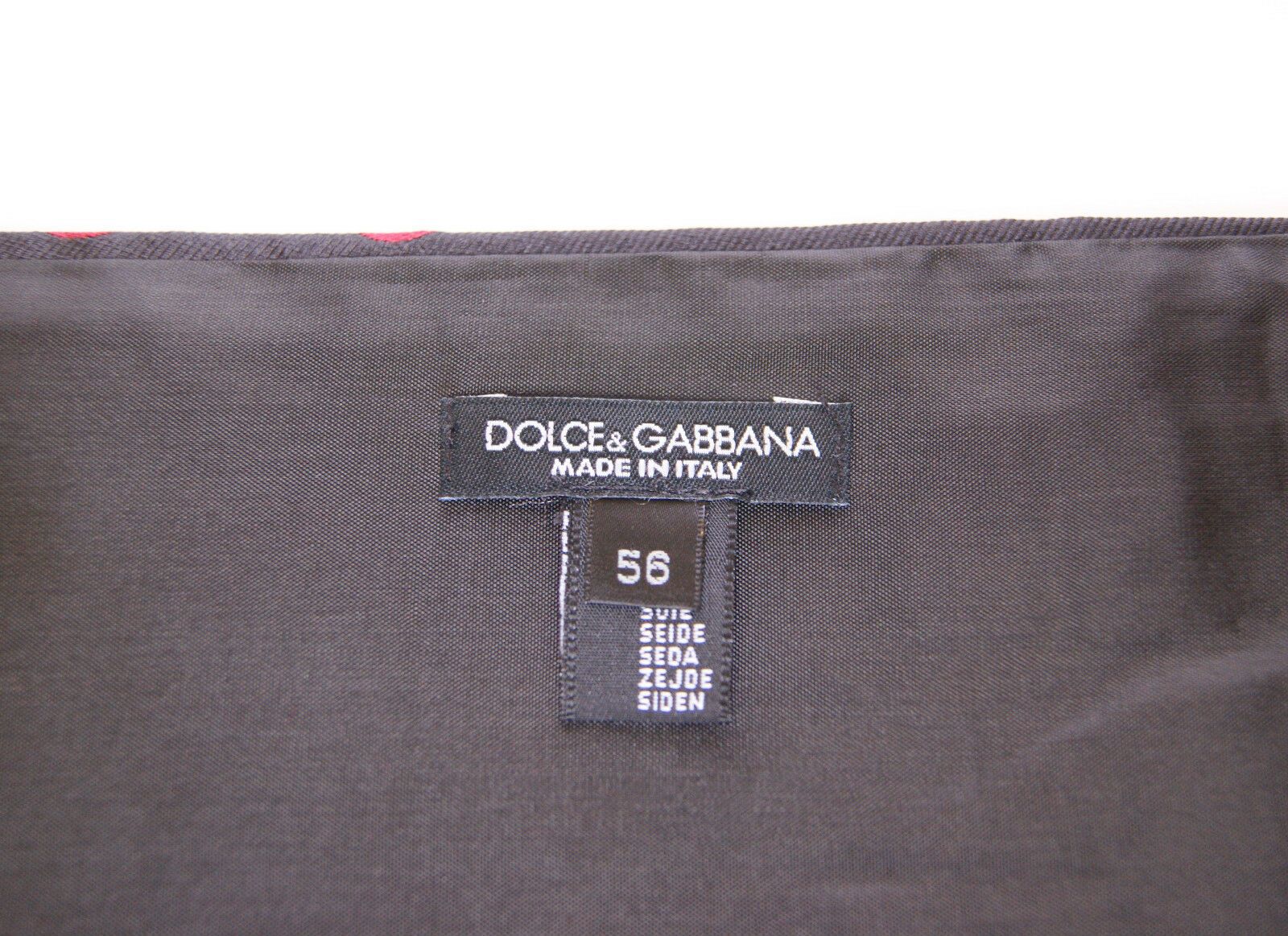 Black Waist Smoking Tuxedo Cummerbund Belt Dolce & Gabbana