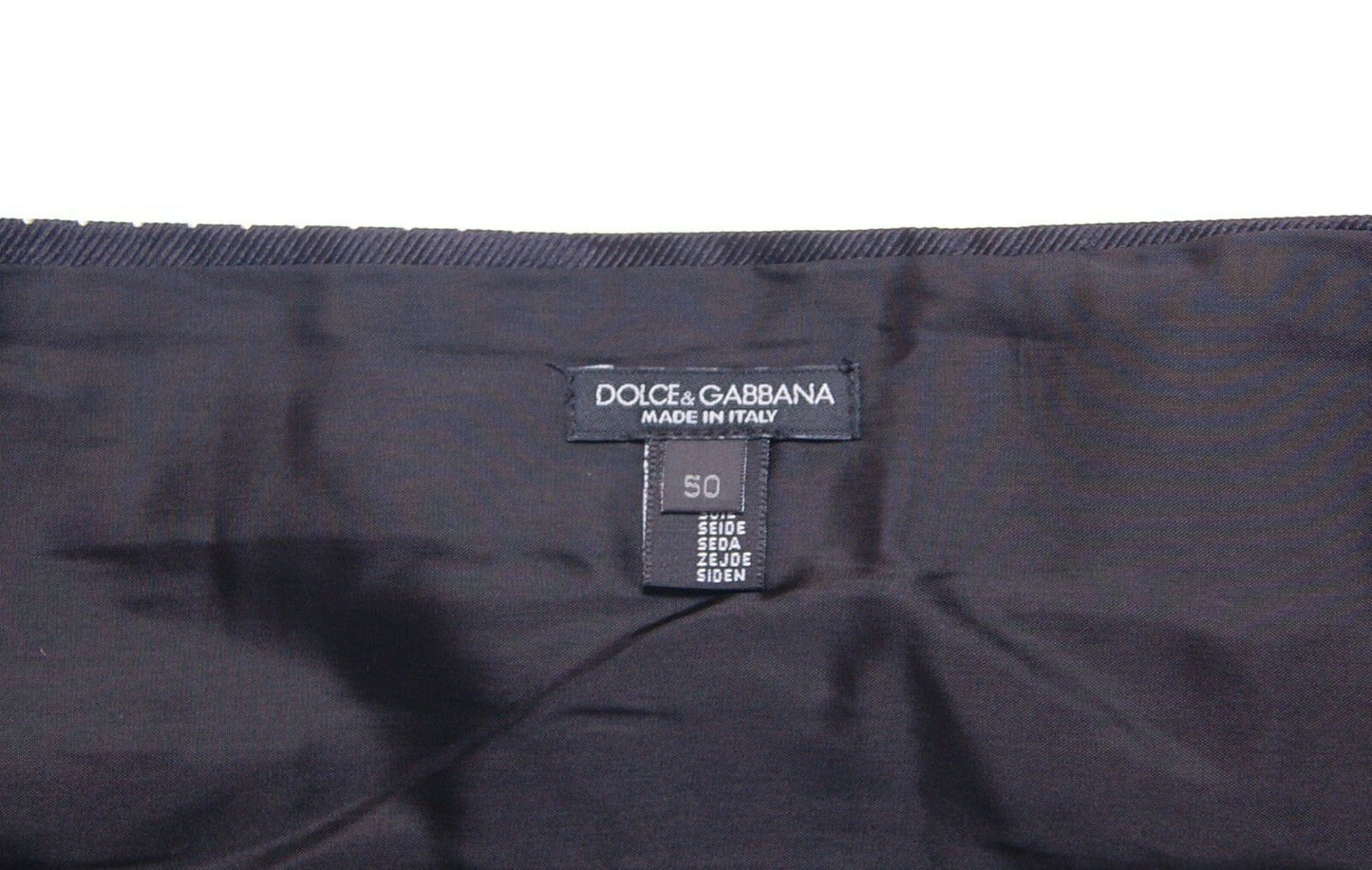 Black Waist Smoking Tuxedo Cummerbund Belt Dolce & Gabbana