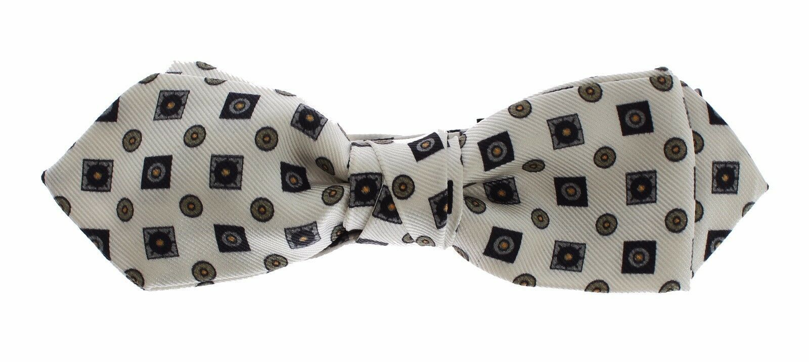 White Silk Bowtie Leather Men Belt Gift Box Dolce & Gabbana