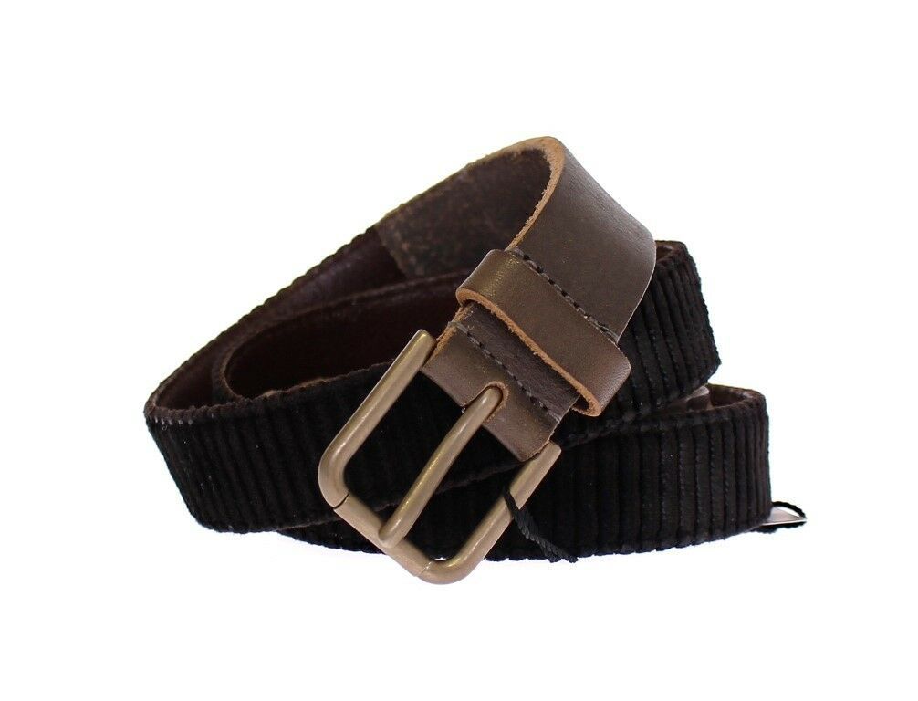 Brown Leather Logo Cintura Gürtel Belt Dolce & Gabbana