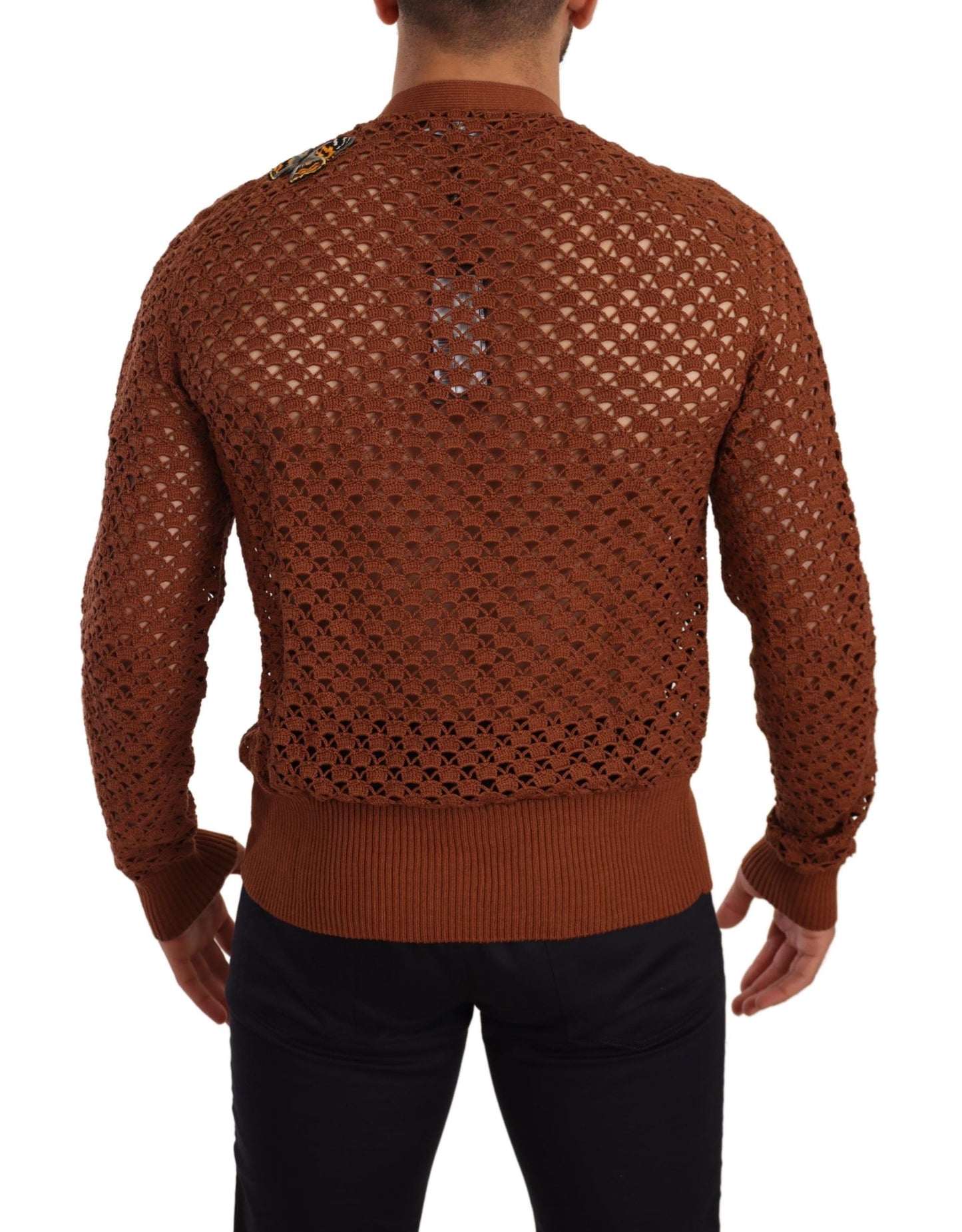 Brown Leopard Butterfly Cardigan Sweater