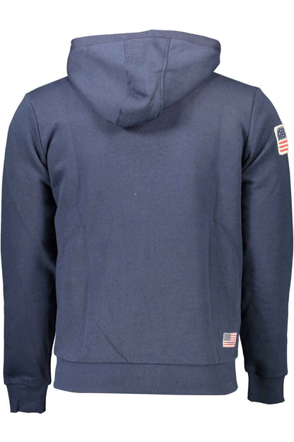 Blue Cotton Men's Sweatshirt