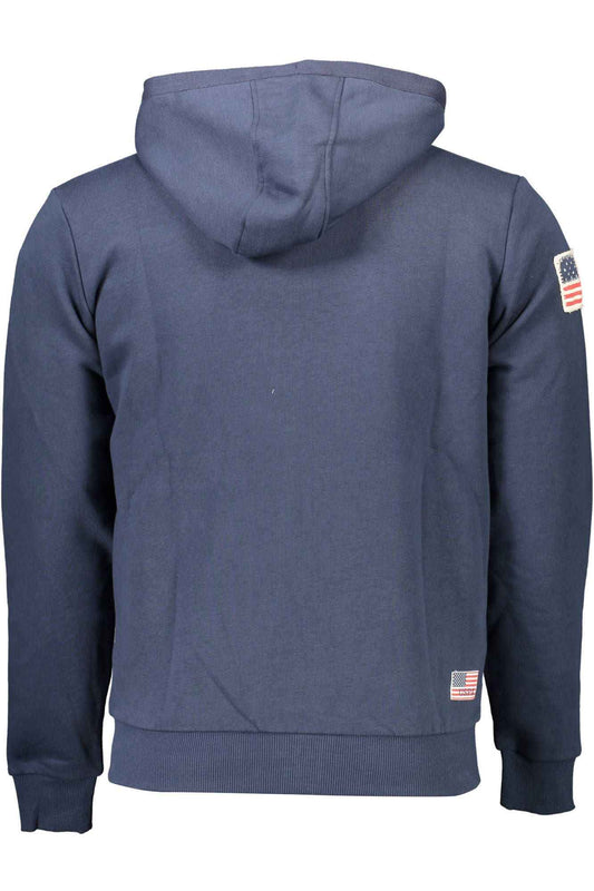 Blue Cotton Men's Sweatshirt