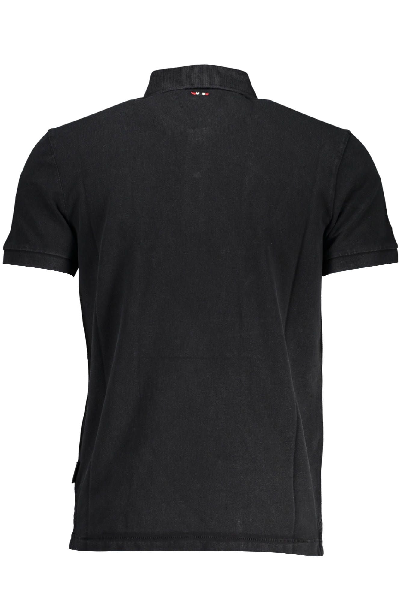 Black Cotton Polo Shirt