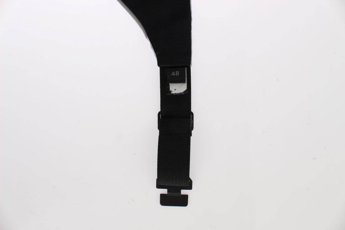 Gray Waist Belt Silk Cummerbund Dolce & Gabbana