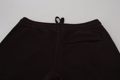 Brown Cashmere Trousers Bottoms Drawstring Pants