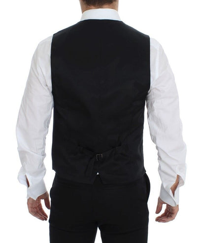 Gray Wool Formal Dress Vest Gilet Weste Dolce & Gabbana