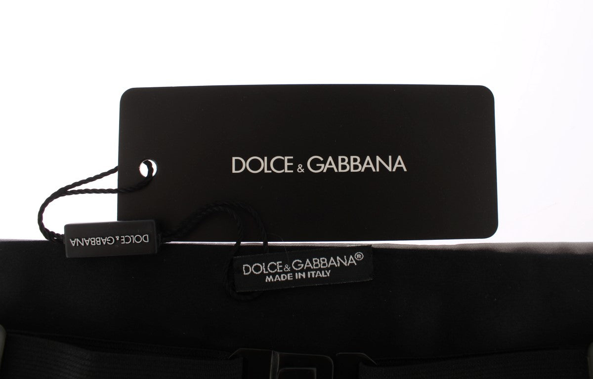 Silver Wide Belt Silk Cummerbund Dolce & Gabbana