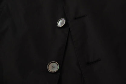 Black Single Breasted TAORMINA Breasted Blazer