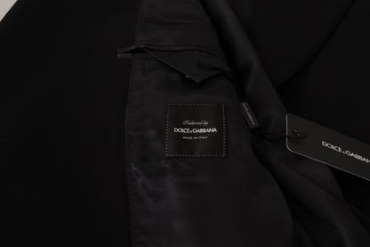 Black Wool Single Breasted Jacket Blazer
