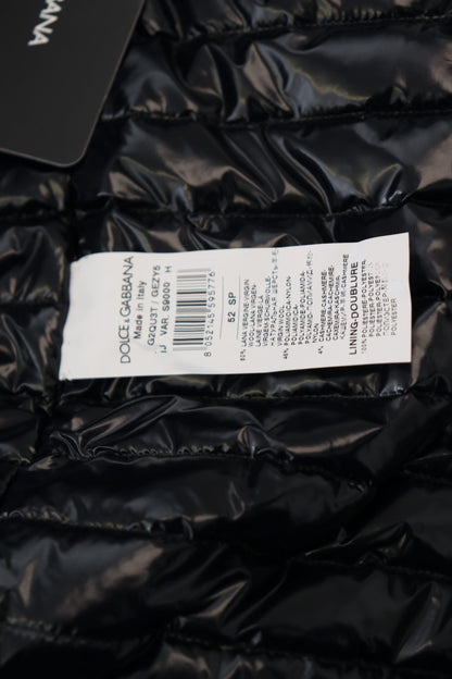 Black Wool Collared Full Zip Jacket