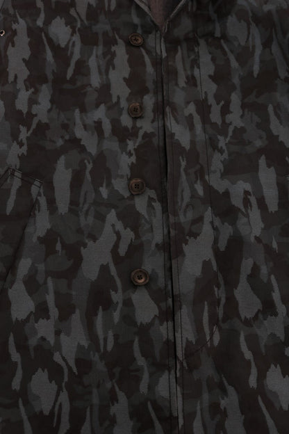 Blue Camouflage Trench Trench Dolce & Gabbana