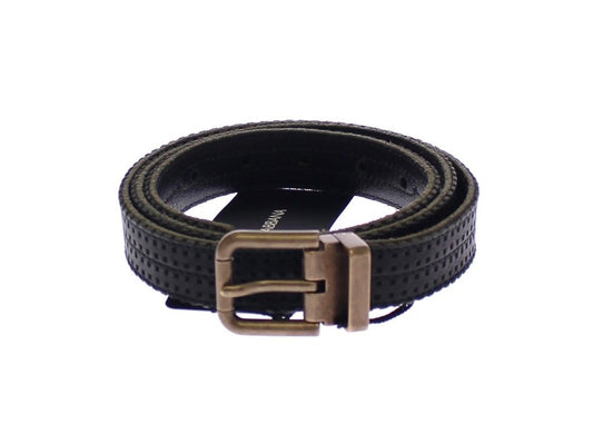 Blue Leather Logo Belt Dolce & Gabbana