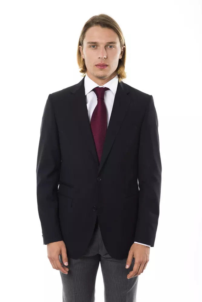 Black Wool Men's Blazer Uominitaliani