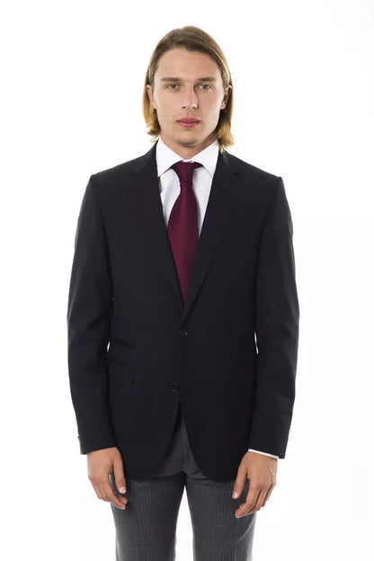 Black Wool Men's Blazer Uominitaliani