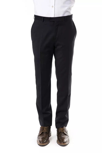 Gray Wool Men Pants Uominitaliani
