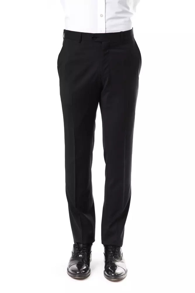 Gray Wool Men's Suit Pants Uominitaliani