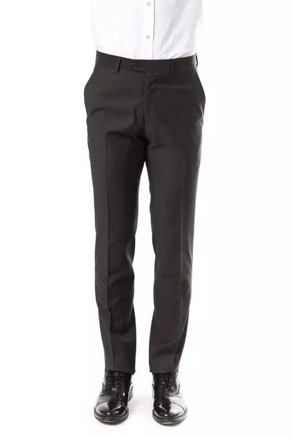 Gray Wool Men's Suit Pant Uominitaliani