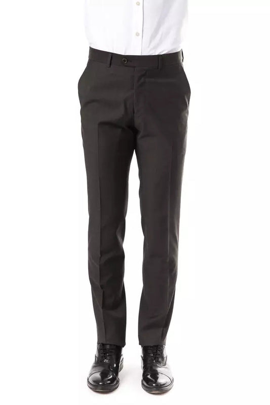 Gray Wool Men's Suit Pant Uominitaliani