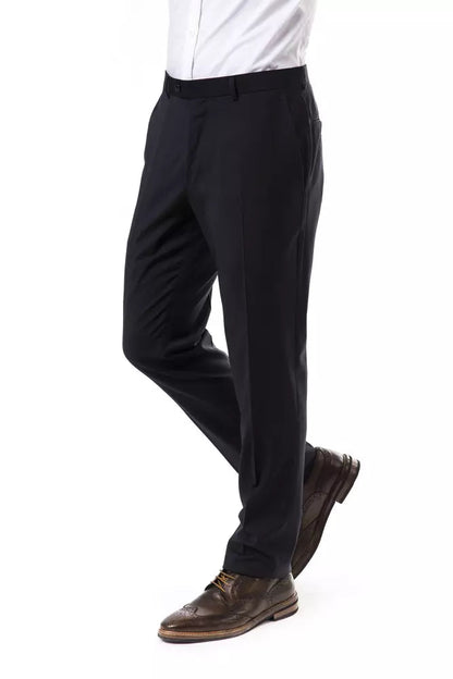 Gray Wool Men Pants Uominitaliani