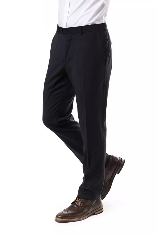 Gray Wool Men Pants Uominitaliani