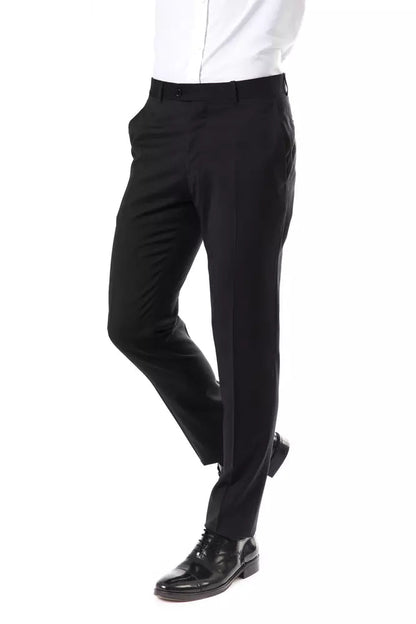 Gray Wool Men's Suit Pants Uominitaliani