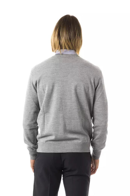 Gray Wool Men Sweater Uominitaliani