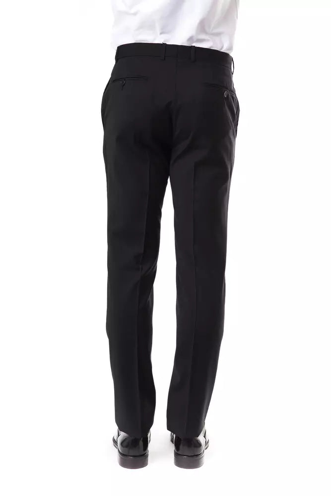 Gray Wool Men's Suit Pants Uominitaliani