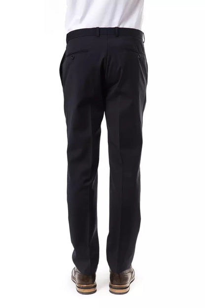 Gray Wool Men Pants Uominitaliani