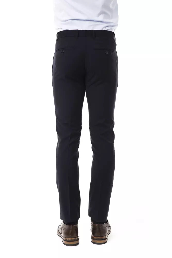 Gray Wool Men's Suit Pant Uominitaliani