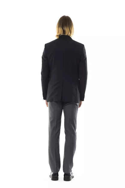 Black Wool Men's Blazer Uominitaliani