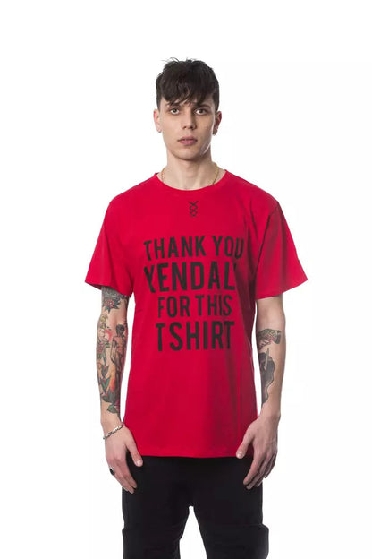 Red Cotton Men's T-Shirt Nicolo Tonetto