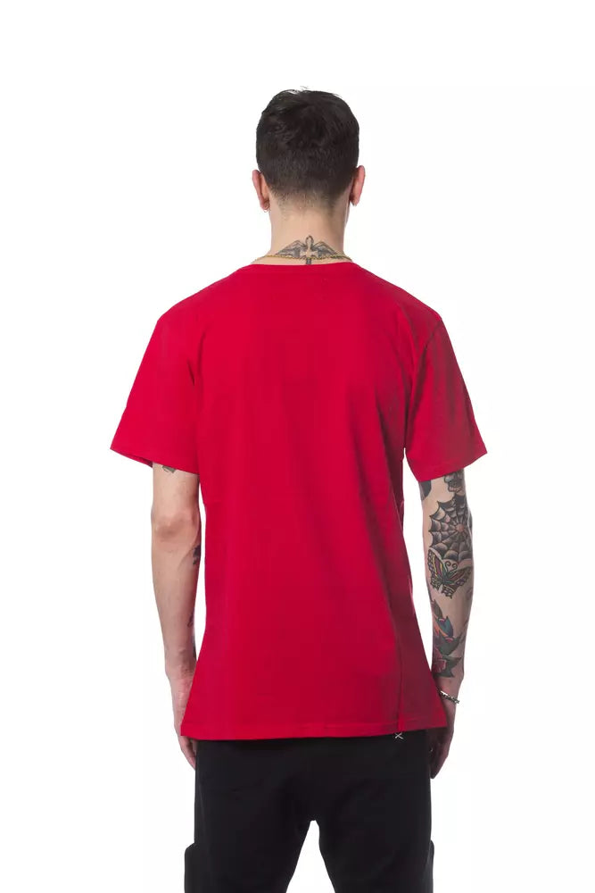 Red Cotton Men's T-Shirt Nicolo Tonetto