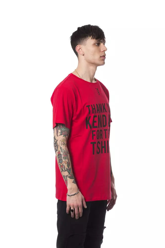 Red Cotton Men's T-Shirt Nicolo Tonetto