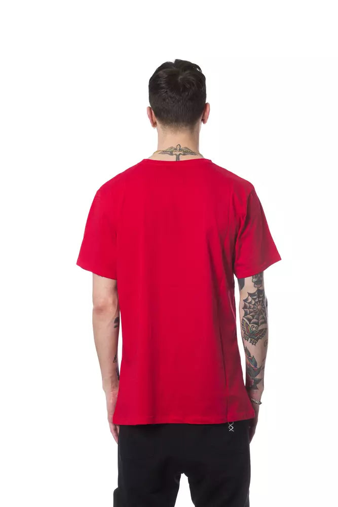 Red Cotton Men's T-Shirt Nicolo Tonetto