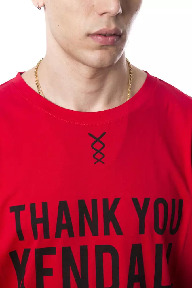 Red Cotton Men's T-Shirt Nicolo Tonetto