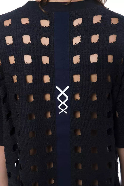 Black Cotton Men T-Shirt Nicolo Tonetto