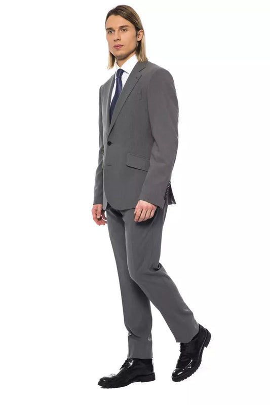 Gray Wool Men's Blazer Billionaire Italian Couture