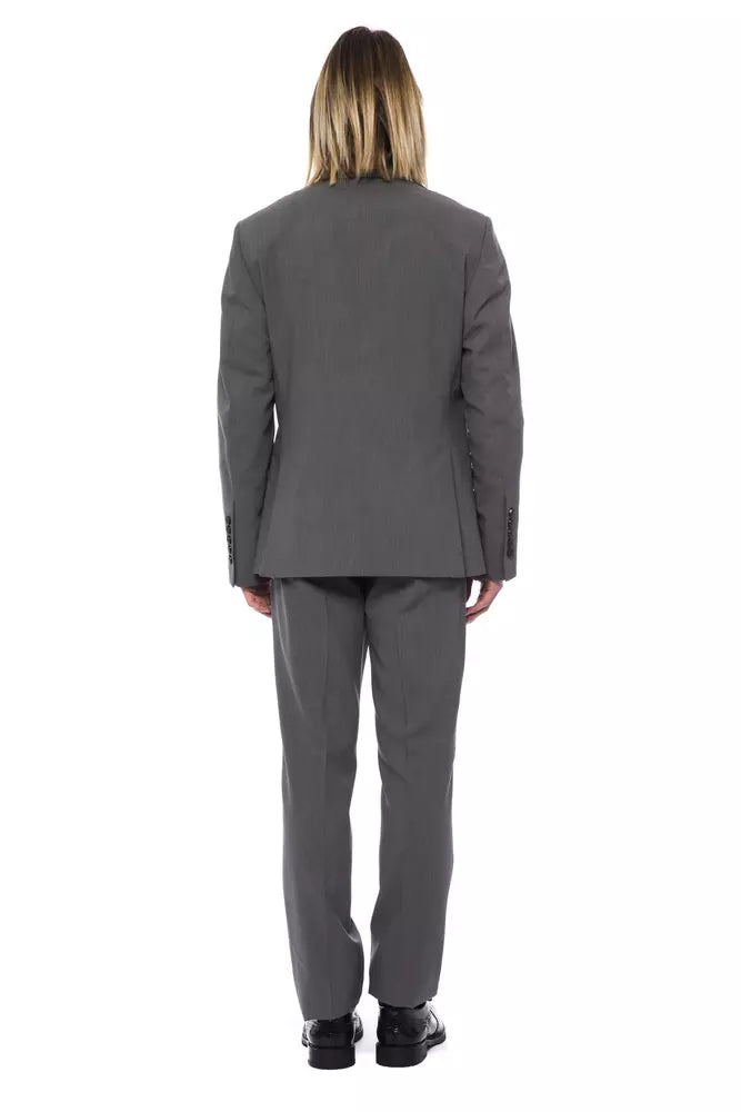 Gray Wool Men's Blazer Billionaire Italian Couture