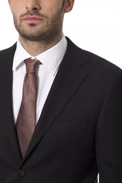 Black Wool Men's Blazer Billionaire Italian Couture