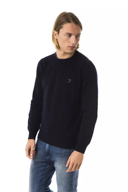 Blue Wool Men Sweater Uominitaliani
